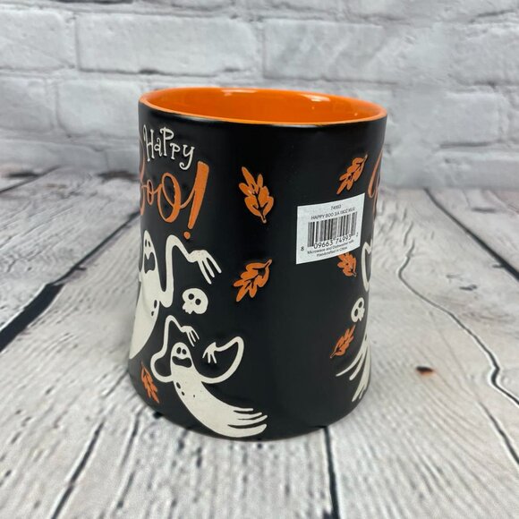 Eli +Ana Happy BOO Ghost Halloween Mug Handmade Ceramics - Picture 2 of 4